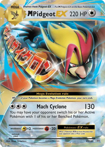 M Pidgeot-EX 65/108 Evolutions