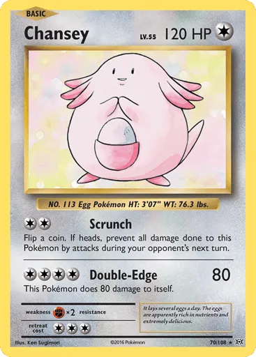 Chansey 70/108 Evolutions