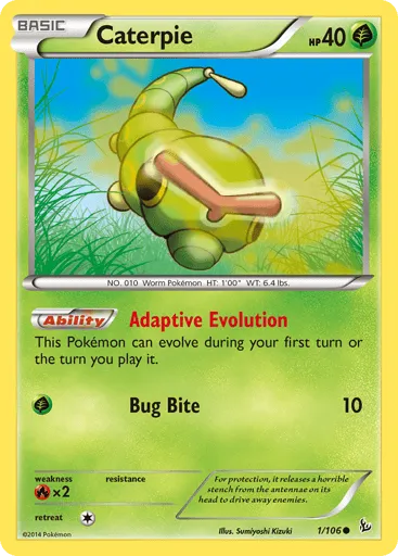 Caterpie 1/106 Flashfire