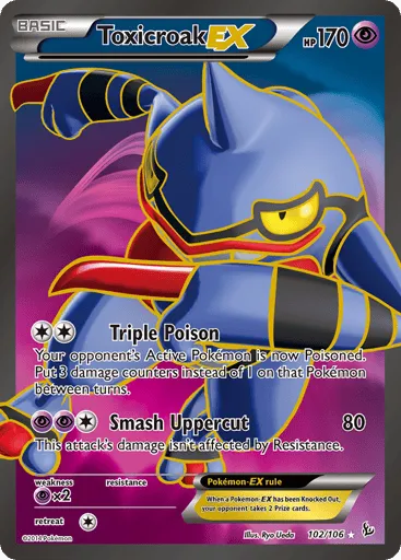 Toxicroak-EX 102/106 Flashfire