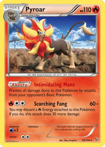 Pyroar 20/106 Flashfire