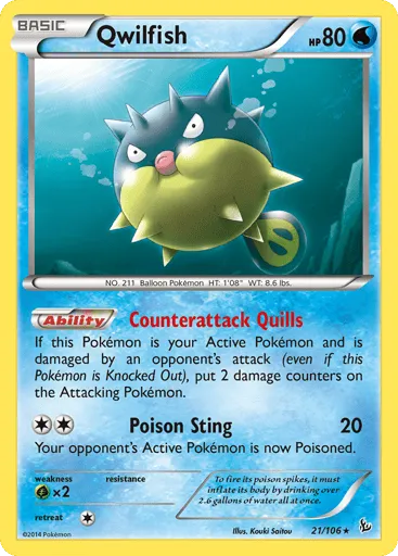 Qwilfish 21/106 Flashfire
