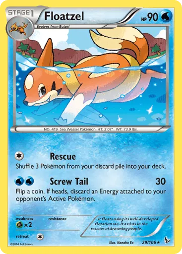 Floatzel 29/106 Flashfire
