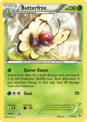 Butterfree 3/106 Flashfire