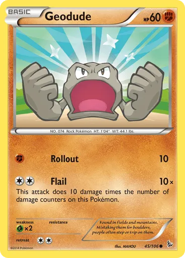 Geodude 45/106 Flashfire