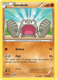 Geodude 45/106 Flashfire