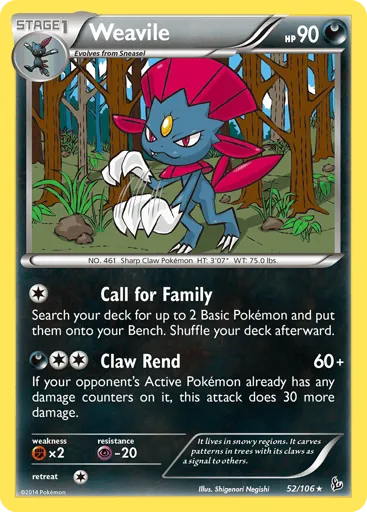 Weavile 52/106 Flashfire