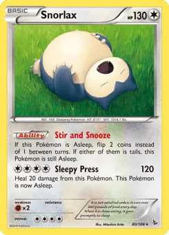 Snorlax 80/106 Flashfire