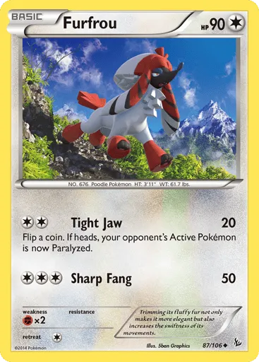 Furfrou 87/106 Flashfire