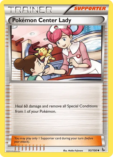 Pokémon Center Lady 93/106 Flashfire