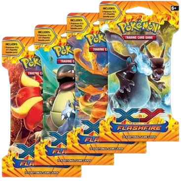 Flashfire Sleeved Booster Pack Art Bundle (Set of 4)