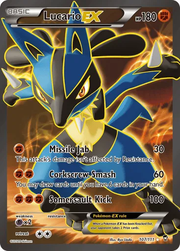Lucario-EX 107/111 Furious Fists