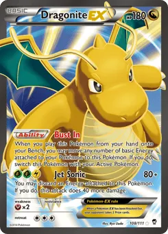 Dragonite-EX 108/111 Furious Fists