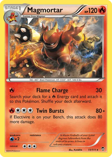 Magmortar 11/111 Furious Fists