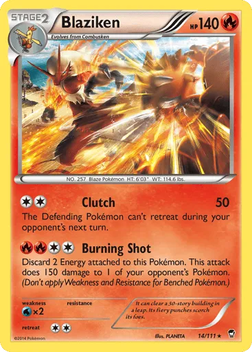Blaziken 14/111 Furious Fists
