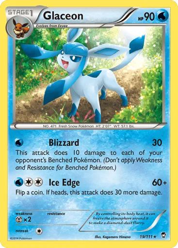 Glaceon 19/111 Furious Fists
