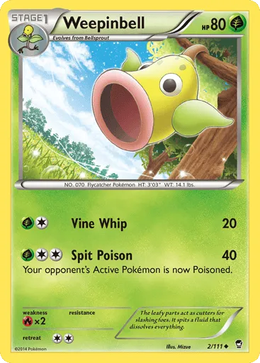 Weepinbell 2/111 Furious Fists