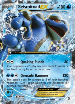 Seismitoad-EX 20/111 Furious Fists