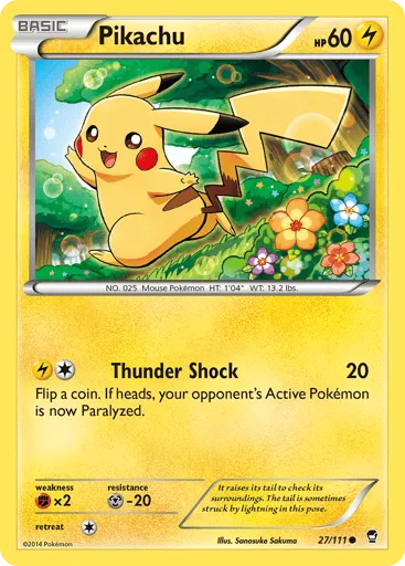 Pikachu 27/111 Furious Fists