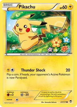 Pikachu 27/111 Furious Fists