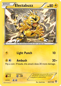 Electabuzz 29/111 Furious Fists