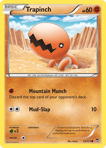 Trapinch 53/111 Furious Fists