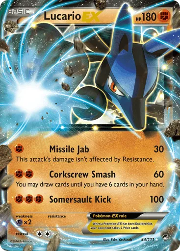 Lucario-EX 54/111 Furious Fists