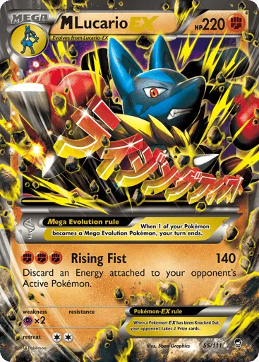 M Lucario-EX 55/111 Furious Fists