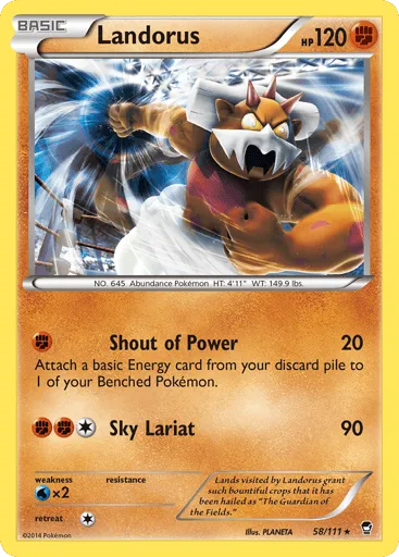 Landorus 58/111 Furious Fists