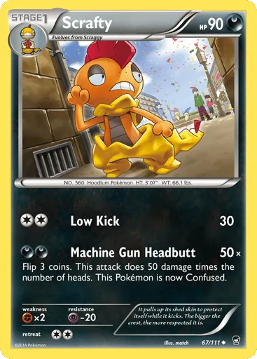 Scrafty 67/111 Furious Fists