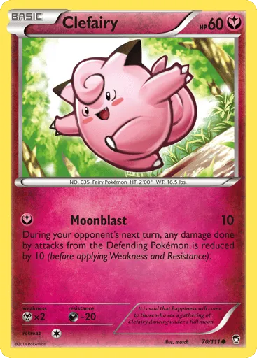 Clefairy 70/111 Furious Fists