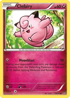 Clefairy 70/111 Furious Fists