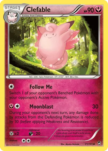 Clefable 71/111 Furious Fists