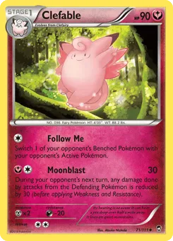 Clefable 71/111 Furious Fists