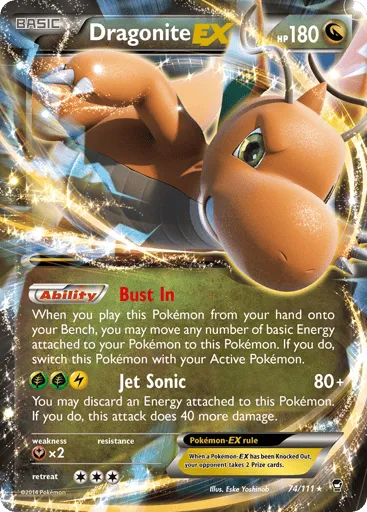 Dragonite-EX 74/111 Furious Fists
