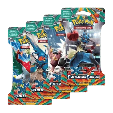 Furious Fists Sleeved Booster Pack Art Bundle (Set of 4)