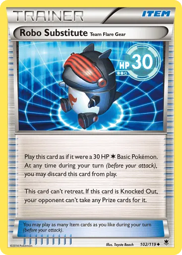 Robo Substitute Team Flare Gear 102/119 Phantom Forces