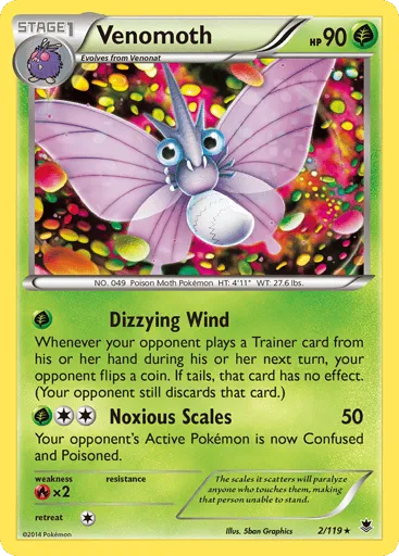 Venomoth 2/119 Phantom Forces