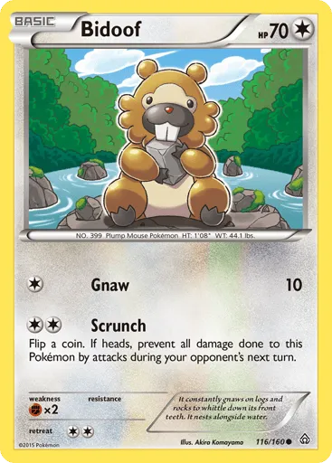 Bidoof 116/160 Primal Clash