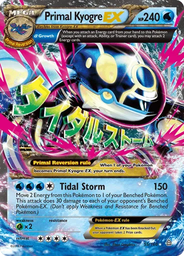 Primal Kyogre-EX 55/160 Primal Clash