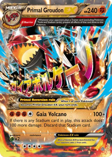 Primal Groudon-EX 86/160 Primal Clash