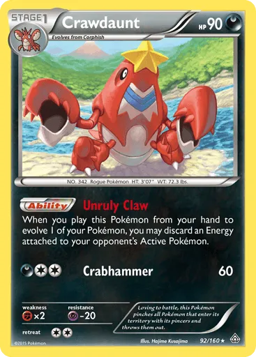 Crawdaunt 92/160 Primal Clash