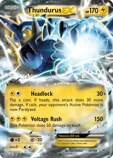 Thundurus-EX 26/108 Roaring Skies