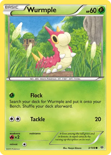 Wurmple 3/108 Roaring Skies