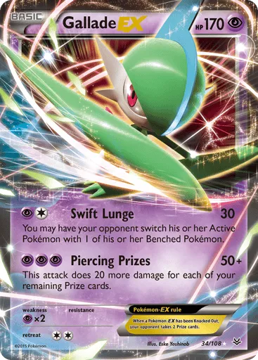 Gallade-EX 34/108 Roaring Skies