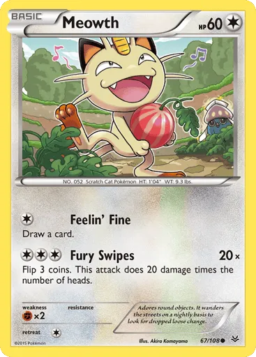 Meowth 67/108 Roaring Skies
