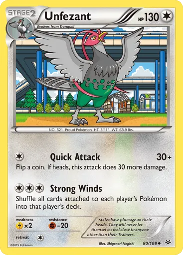 Unfezant 80/108 Roaring Skies