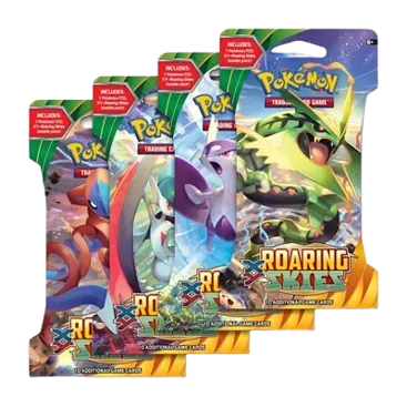 Roaring Skies Sleeved Booster Pack Art Bundle (Set of 4)