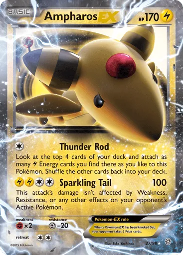 Ampharos-EX 27/98 Ancient Origins