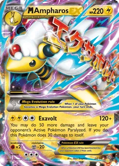 M Ampharos-EX 28/98 Ancient Origins